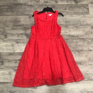 Xhilartion coral textured dress